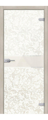 Межкомнатная дверь Флори, цвет: Белый Размер полотна в мм: 200*60 Стекло: Белое.