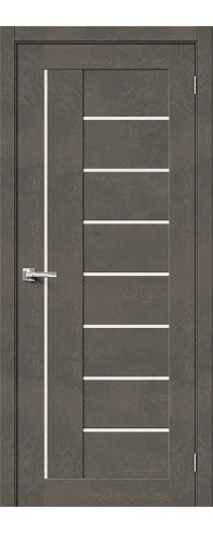 Межкомнатная дверь Браво-29, цвет: Brut Beton Размер полотна в мм: 200*90 Стекло: Magic Fog