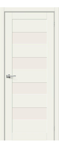 Межкомнатная дверь Браво-23, цвет: White Mix Размер полотна в мм: 200*60 Стекло: Magic Fog