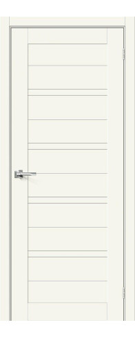 Межкомнатная дверь Браво-28, цвет: Alaska Размер полотна в мм: 200*60 Стекло: Magic Fog