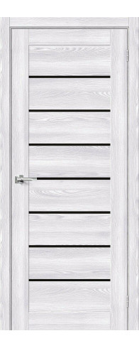 Межкомнатная дверь Браво-22, цвет: Riviera Ice Размер полотна в мм: 200*60 Стекло: Black Star