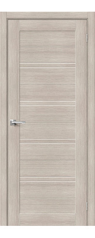 Межкомнатная дверь Браво-28, цвет: Cappuccino Melinga Размер полотна в мм: 200*60 Стекло: Magic Fog