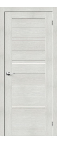 Межкомнатная дверь Браво-28, цвет: Bianco Veralinga Размер полотна в мм: 200*60 Стекло: Magic Fog