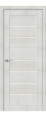 Межкомнатная дверь Браво-22, цвет: Bianco Veralinga Размер полотна в мм: 200*60 Стекло: Magic Fog