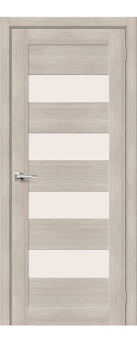 Межкомнатная дверь Браво-23, цвет: Cappuccino Melinga Размер полотна в мм: 200*35 Стекло: Magic Fog