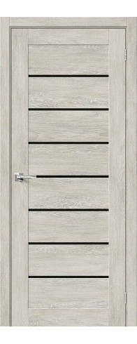 Межкомнатная дверь Браво-22, цвет: Chalet Provence Размер полотна в мм: 200*60 Стекло: Black Star