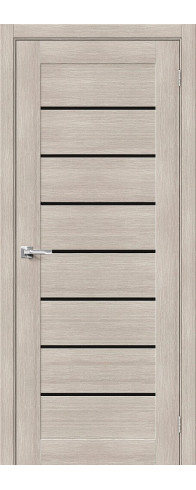 Межкомнатная дверь Браво-22, цвет: Cappuccino Melinga Размер полотна в мм: 200*60 Стекло: Black Star