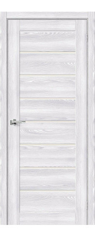 Межкомнатная дверь Браво-22, цвет: Riviera Ice Размер полотна в мм: 200*60 Стекло: Magic Fog