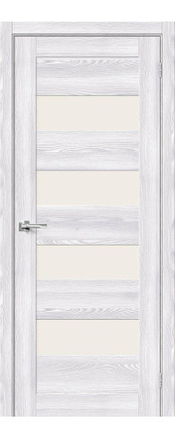 Межкомнатная дверь Браво-23, цвет: Riviera Ice Размер полотна в мм: 200*60 Стекло: Magic Fog