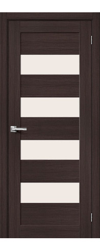 Межкомнатная дверь Браво-23, цвет: Wenge Melinga Размер полотна в мм: 200*60 Стекло: Magic Fog