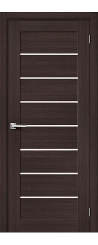 Межкомнатная дверь Браво-22, цвет: Wenge Melinga Размер полотна в мм: 200*60 Стекло: Magic Fog