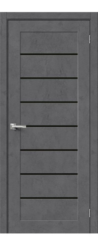 Межкомнатная дверь Браво-22, цвет: Slate Art Размер полотна в мм: 200*60 Стекло: Black Star