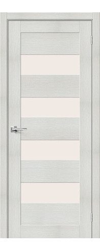 Межкомнатная дверь Браво-23, цвет: Bianco Veralinga Размер полотна в мм: 200*60 Стекло: Magic Fog