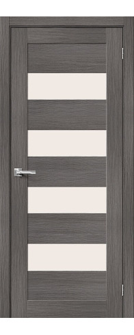 Межкомнатная дверь Браво-23, цвет: Grey Melinga Размер полотна в мм: 200*60 Стекло: Magic Fog