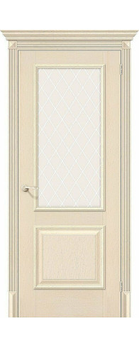 Межкомнатная дверь Классико-13, цвет: Ivory Размер полотна в мм: 200*60 Стекло: White Сrystal