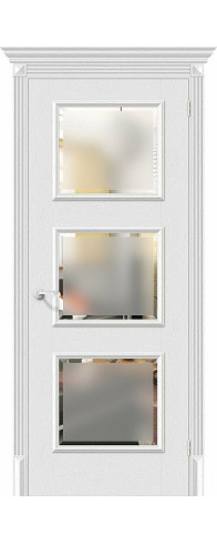 Межкомнатная дверь Классико-17.3, цвет: Virgin Размер полотна в мм: 200*60 Стекло: Magic Fog