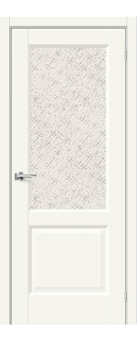 Межкомнатная дверь NC33, цвет: Luna Размер полотна в мм: 200*60 Стекло: White Сross