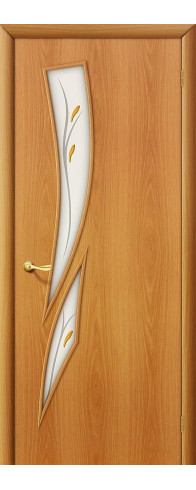 Межкомнатная дверь 8Ф, цвет: Л-12 (МиланОрех) Размер полотна в мм: 200*60 Стекло: Фьюзинг