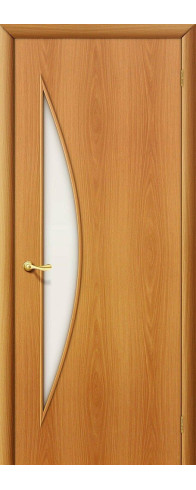 Межкомнатная дверь 5С, цвет: Л-12 (МиланОрех) Размер полотна в мм: 200*60 Стекло: Сатинато