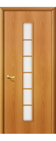 Межкомнатная дверь 2С, цвет: Л-12 (МиланОрех) Размер полотна в мм: 190*55 Стекло: Сатинато