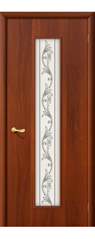 Межкомнатная дверь 24Х, цвет: Л-11 (ИталОрех) Размер полотна в мм: 200*60 Стекло: Сатинато