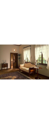 Межкомнатная дверь Греция, цвет: Ф-15 (Макоре) Размер полотна в мм: 200*60 Стекло: Риф.