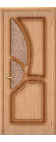 Межкомнатная дверь Греция, цвет: Ф-01 (Дуб) Размер полотна в мм: 200*60 Стекло: Риф.