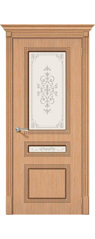 Межкомнатная дверь Стиль, цвет: Ф-01 (Дуб) Размер полотна в мм: 200*60 Стекло: Худ.