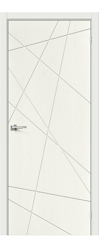 Межкомнатная дверь Граффити-5, цвет: ST Whitey Размер полотна в мм: 200*60