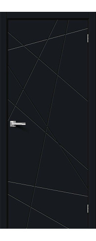 Межкомнатная дверь Граффити-5, цвет: Total Black Размер полотна в мм: 200*60