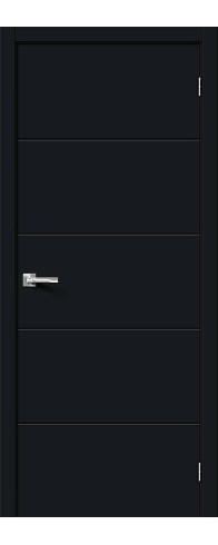 Межкомнатная дверь Граффити-2, цвет: Total Black Размер полотна в мм: 200*60