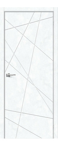 Межкомнатная дверь Граффити-5, цвет: Snow Art Размер полотна в мм: 200*60