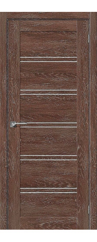 Межкомнатная дверь Легно-28, цвет: Chalet Grande Размер полотна в мм: 200*60 Стекло: Magic Fog