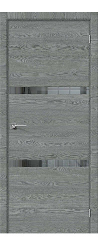 Межкомнатная дверь Порта-55 4AF, цвет: West Skyline Размер полотна в мм: 200*60 Стекло: Mirox Grey