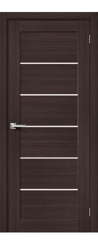 Межкомнатная дверь Порта-22, цвет: Wenge Veralinga Размер полотна в мм: 200*90 Стекло: Magic Fog