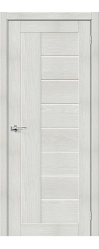 Межкомнатная дверь Порта-29, цвет: Bianco Veralinga Размер полотна в мм: 200*60 Стекло: Magic Fog