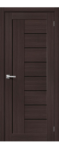 Межкомнатная дверь Порта-29, цвет: Wenge Veralinga Размер полотна в мм: 200*80 Стекло: Black Star