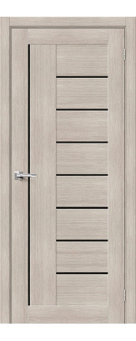 Межкомнатная дверь Порта-29, цвет: Cappuccino Veralinga Размер полотна в мм: 200*70 Стекло: Black Star