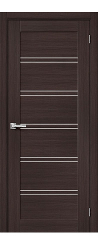 Межкомнатная дверь Порта-28, цвет: Wenge Veralinga Размер полотна в мм: 200*70 Стекло: Magic Fog