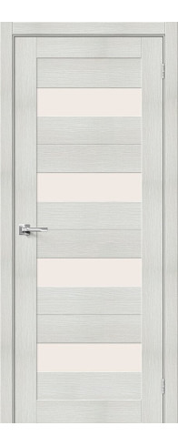 Межкомнатная дверь Порта-23, цвет: Bianco Veralinga Размер полотна в мм: 200*90 Стекло: Magic Fog