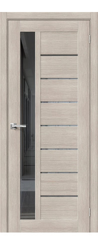 Межкомнатная дверь Порта-27, цвет: Cappuccino Veralinga Размер полотна в мм: 200*80 Стекло: Mirox Grey