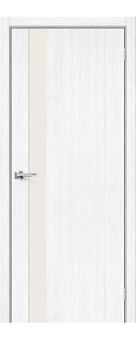 Межкомнатная дверь Порта-11, цвет: Snow Veralinga Размер полотна в мм: 200*80 Стекло: Magic Fog