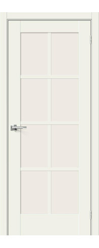 Межкомнатная дверь Прима-11.1, цвет: White Mix Размер полотна в мм: 200*60 Стекло: Magic Fog