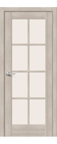 Межкомнатная дверь Прима-11.1, цвет: Cappuccino Melinga Размер полотна в мм: 200*60 Стекло: Magic Fog