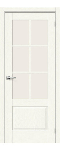 Межкомнатная дверь Прима-13.0.1, цвет: White Wood Размер полотна в мм: 200*60 Стекло: Magic Fog