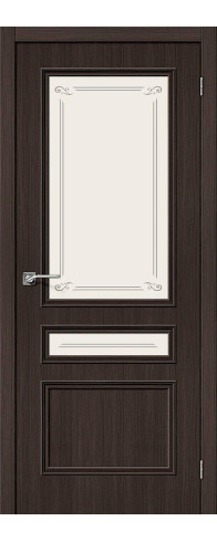 Межкомнатная дверь Симпл-15.2, цвет: Wenge Veralinga Размер полотна в мм: 200*90 Стекло: Mystic