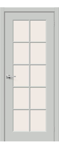 Межкомнатная дверь Скинни-11.1, цвет: Grace Размер полотна в мм: 200*60 Стекло: Magic Fog
