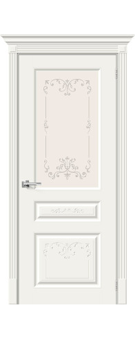 Межкомнатная дверь Скинни-15.1 Аrt, цвет: Whitey Размер полотна в мм: 200*60 Стекло: Худ.