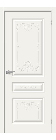 Межкомнатная дверь Скинни-14 Аrt, цвет: Whitey Размер полотна в мм: 190*55