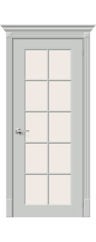 Межкомнатная дверь Скинни-11.1, цвет: Grace Размер полотна в мм: 200*60 Стекло: Magic Fog